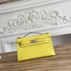 HERMES Clutches Bags Epsom Leather (Yellow) 22CM F50202608090153