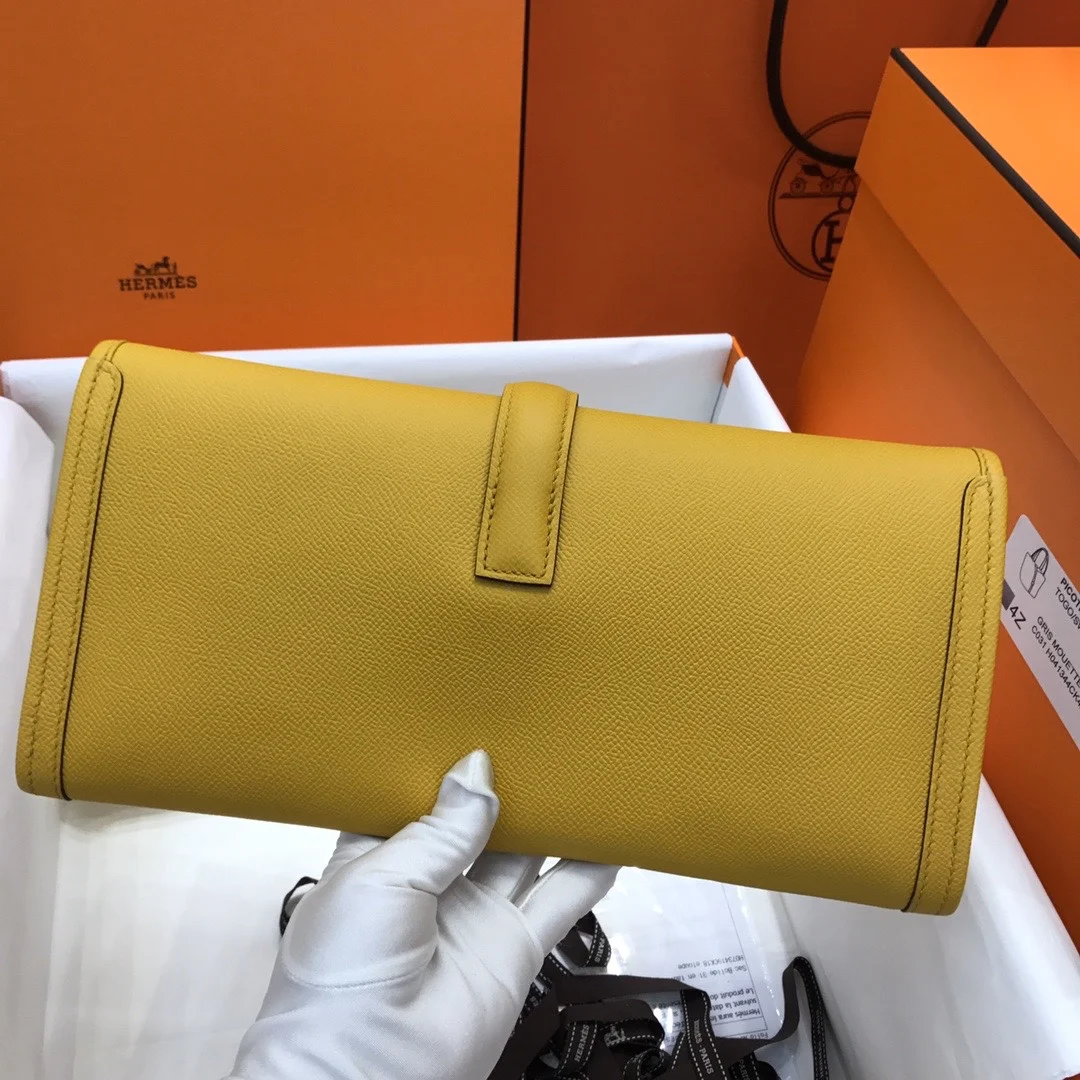 HERMES Clutches Bags Epsom Leather (Yellow) 29CM H00202608091126 - Image 2