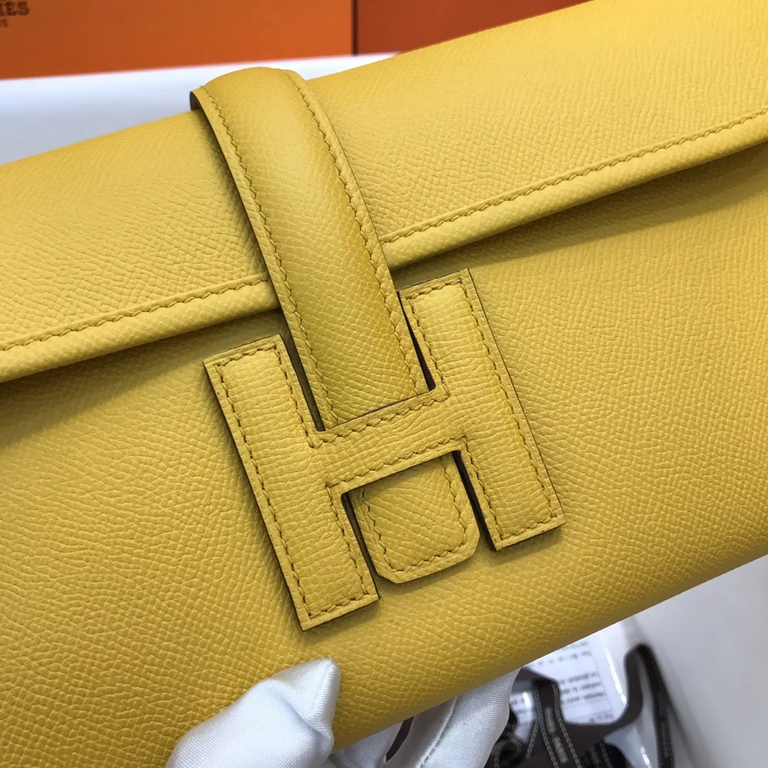 HERMES Clutches Bags Epsom Leather (Yellow) 29CM H00202608091126 - Image 3