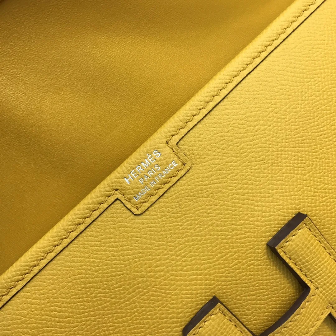 HERMES Clutches Bags Epsom Leather (Yellow) 29CM H00202608091126 - Image 8