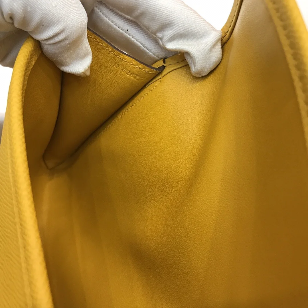 HERMES Clutches Bags Epsom Leather (Yellow) 29CM H00202608091126 - Image 9