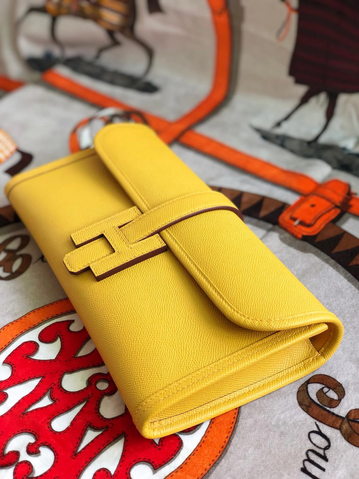 HERMES Clutches Bags Epsom Leather (Yellow-Gold) 29X0X0CM H00202608091129 - Image 7