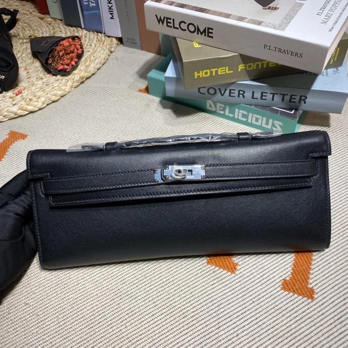 HERMES Clutches Bags Swift Leather (Black) 31X14X3CM H50202608091111 - Image 2
