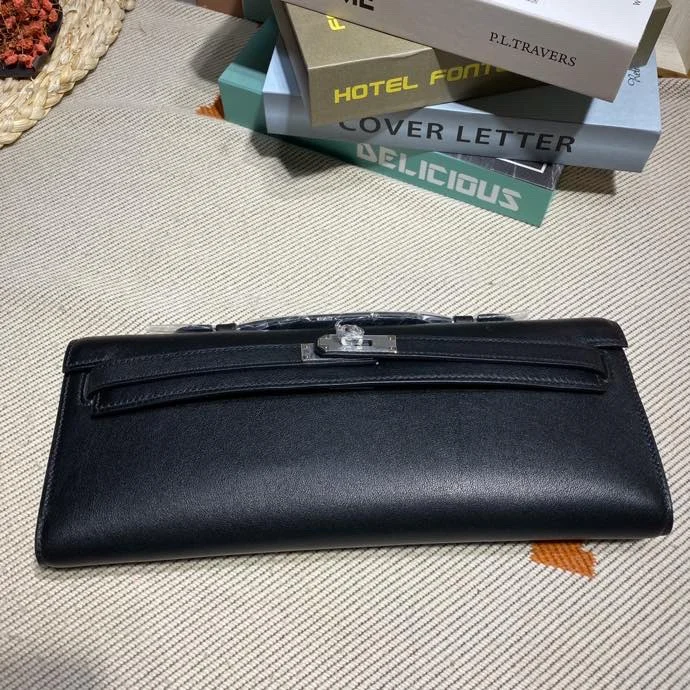 HERMES Clutches Bags Swift Leather (Black) 31X14X3CM H50202608091111 - Image 4