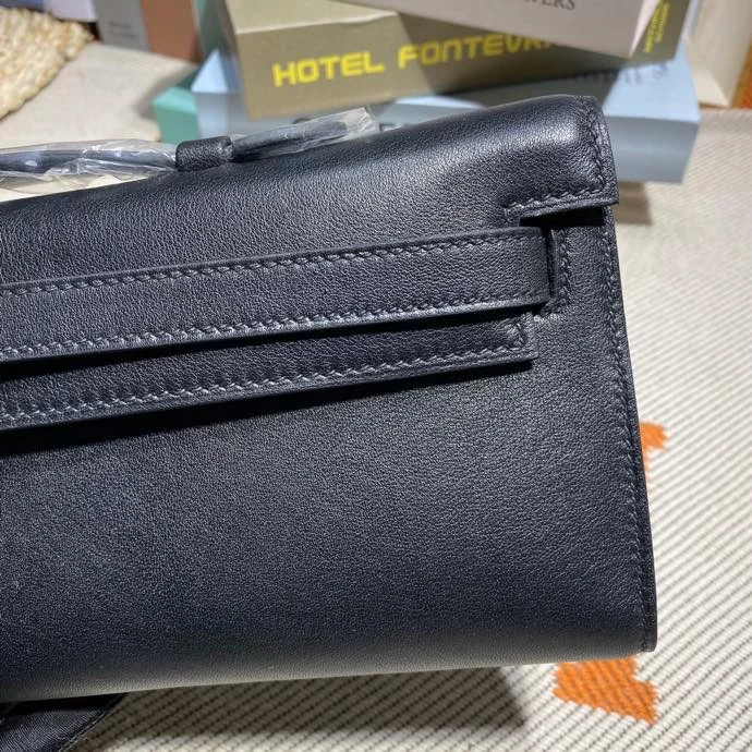 HERMES Clutches Bags Swift Leather (Black) 31X14X3CM H50202608091111 - Image 5