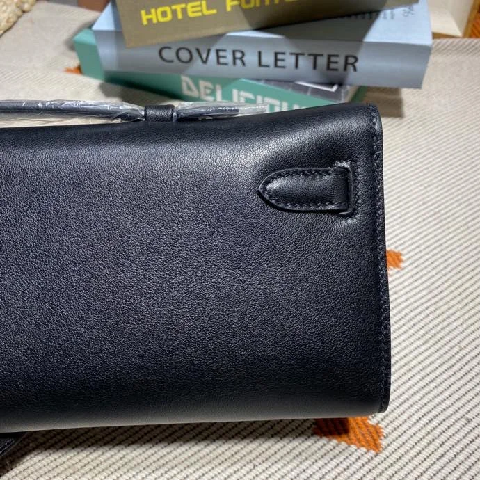 HERMES Clutches Bags Swift Leather (Black) 31X14X3CM H50202608091111 - Image 6