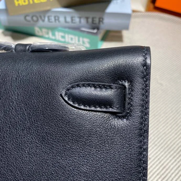 HERMES Clutches Bags Swift Leather (Black) 31X14X3CM H50202608091111 - Image 7