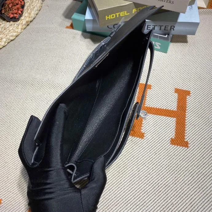 HERMES Clutches Bags Swift Leather (Black) 31X14X3CM H50202608091111 - Image 8