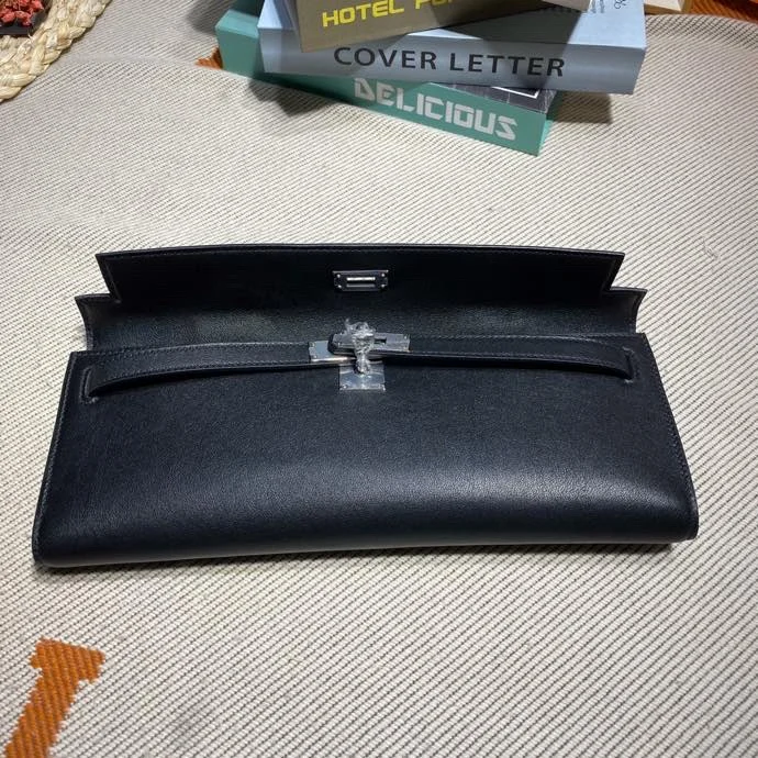 HERMES Clutches Bags Swift Leather (Black) 31X14X3CM H50202608091111 - Image 9