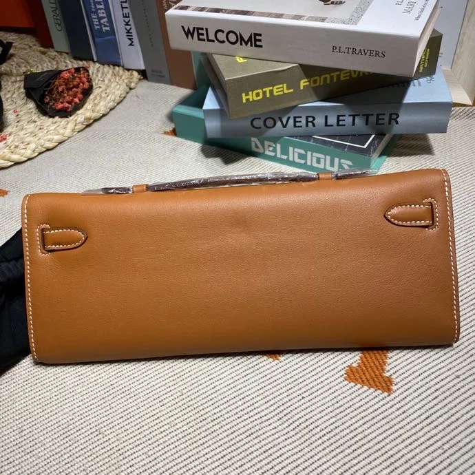 HERMES Clutches Bags Swift Leather (Brown-Gold) 31X14X3CM H50202608091110 - Image 3