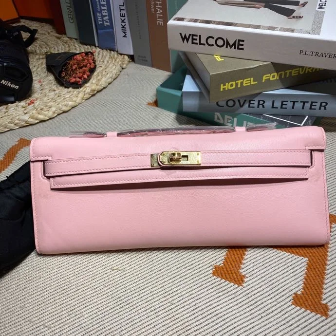 HERMES Clutches Bags Swift Leather (Pink-Gold) 31X14X3CM H50202608091105 - Image 2