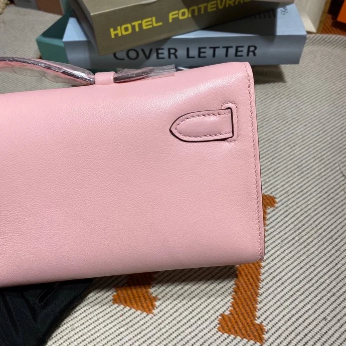 HERMES Clutches Bags Swift Leather (Pink-Gold) 31X14X3CM H50202608091105 - Image 5