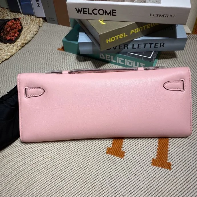 HERMES Clutches Bags Swift Leather (Pink-Silver) 31X14X3CM H50202608091106 - Image 3