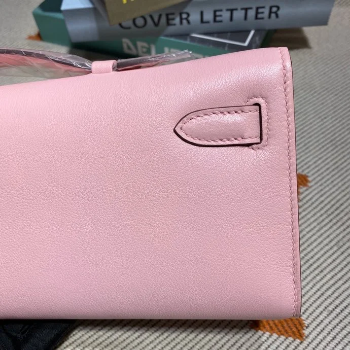 HERMES Clutches Bags Swift Leather (Pink-Silver) 31X14X3CM H50202608091106 - Image 6