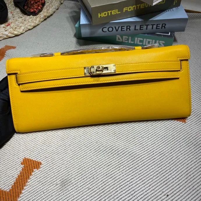 HERMES Clutches Bags Swift Leather (Yellow-Gold) 31X14X3CM H50202608091103 - Image 2