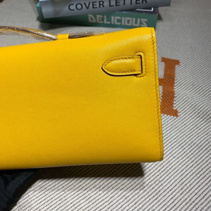 HERMES Clutches Bags Swift Leather (Yellow-Gold) 31X14X3CM H50202608091103 - Image 6