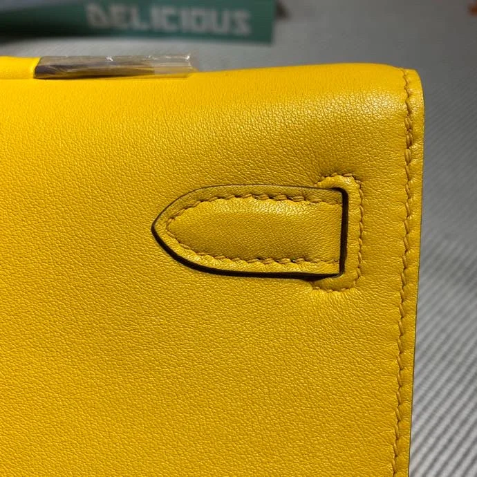 HERMES Clutches Bags Swift Leather (Yellow-Gold) 31X14X3CM H50202608091103 - Image 7