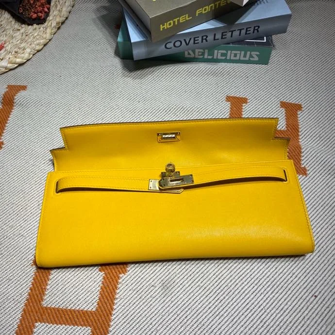 HERMES Clutches Bags Swift Leather (Yellow-Gold) 31X14X3CM H50202608091103 - Image 9