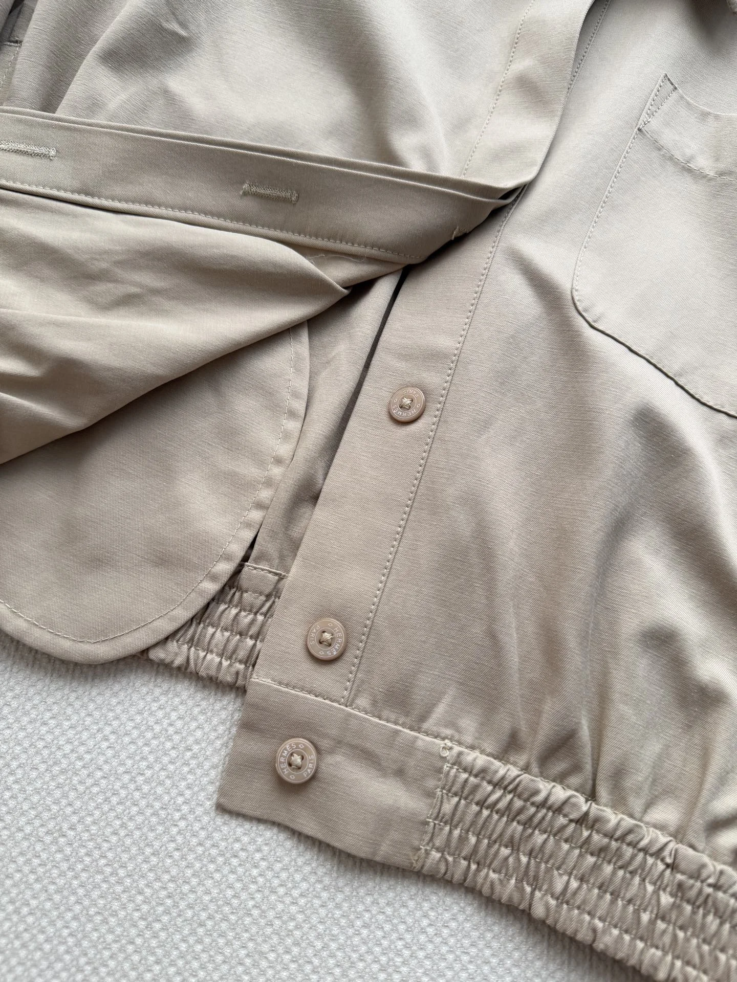 HERMES Coats Cotton SML C05202608040516 - Image 7