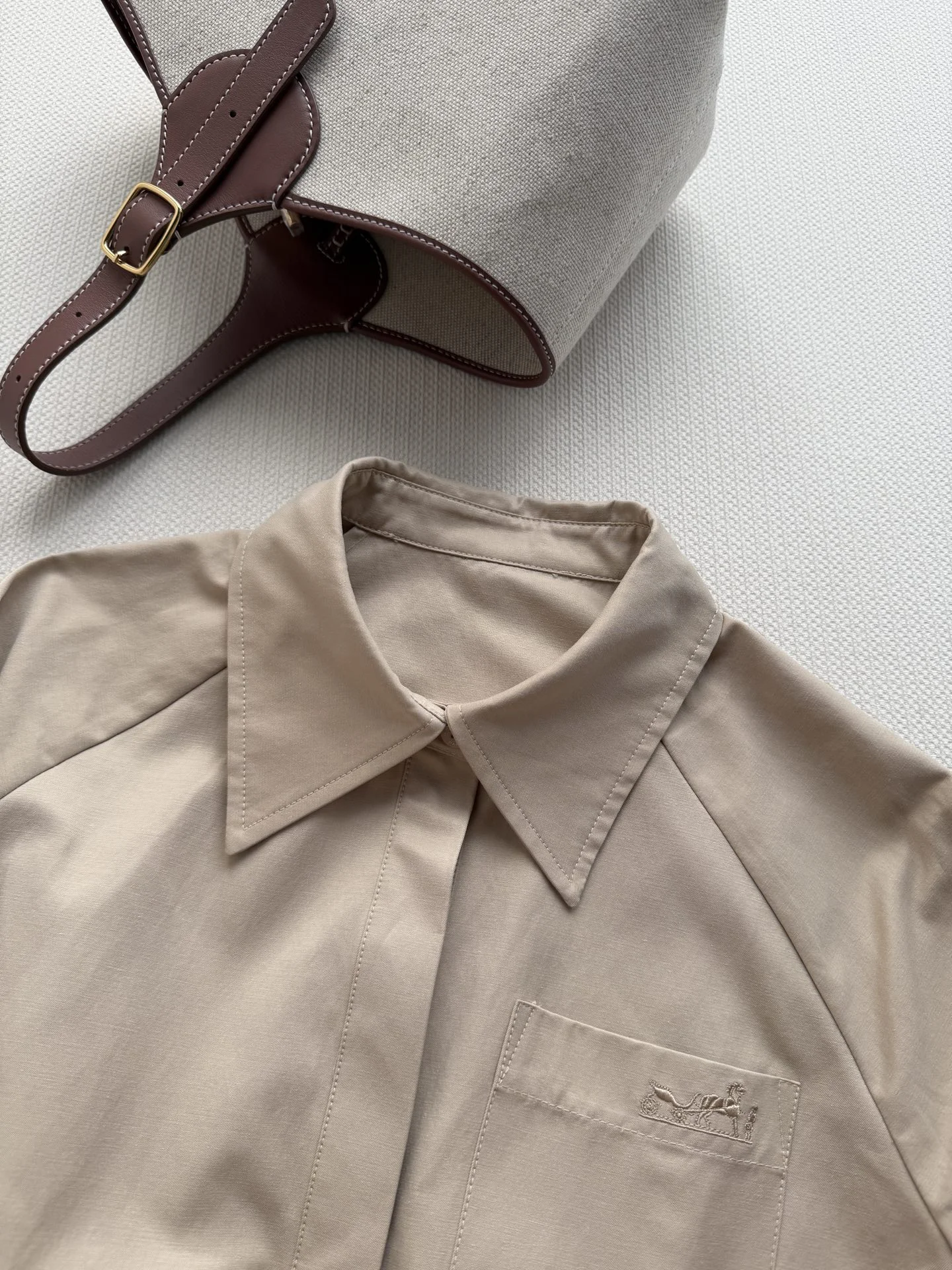 HERMES Coats Cotton SML C05202608040516 - Image 8