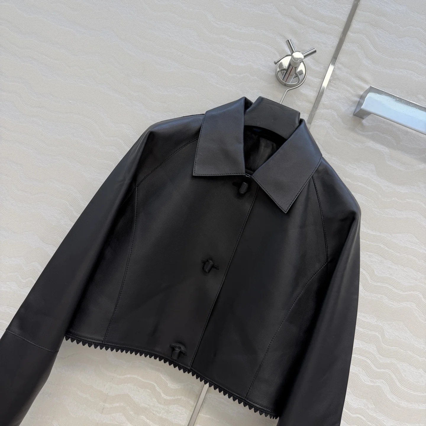 HERMES Coats Kid Leather 36-40 H00202608040352 - Image 2