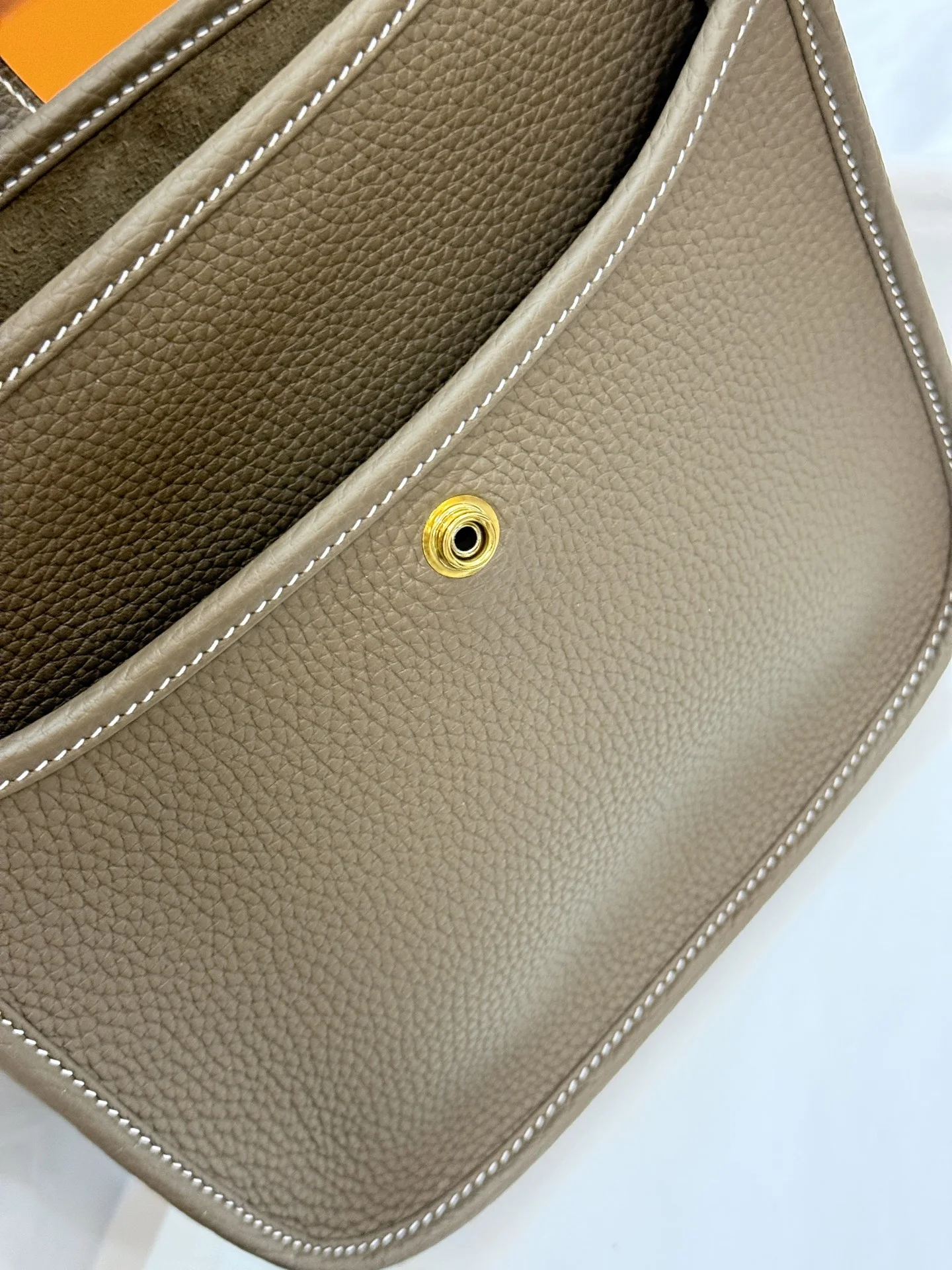 HERMES Crossbody Bags Canvas Leather (Beige-Gold) 23CM A050202608091410 - Image 2