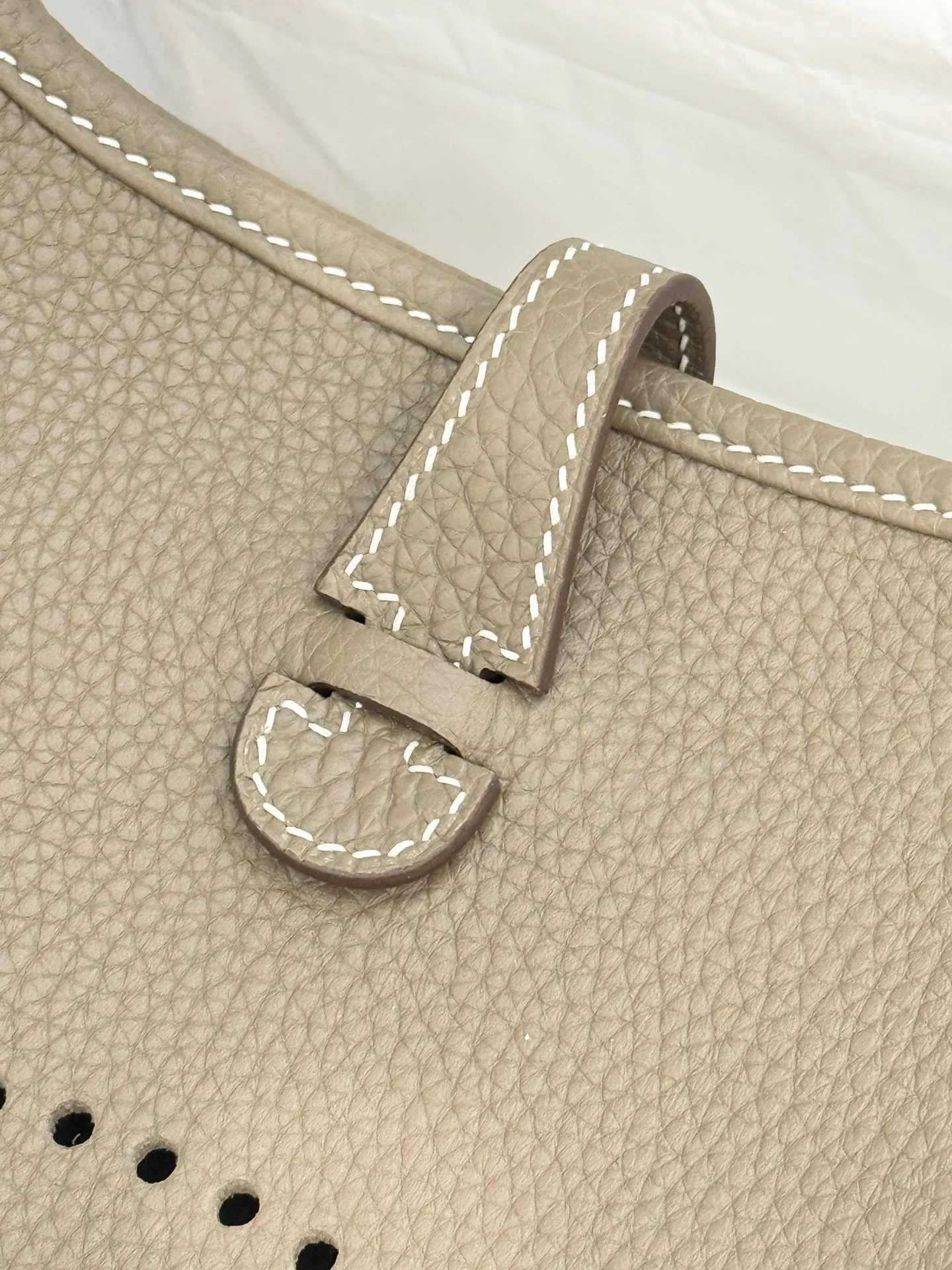 HERMES Crossbody Bags Canvas Leather (Beige-Gold) 23CM A050202608091410 - Image 3