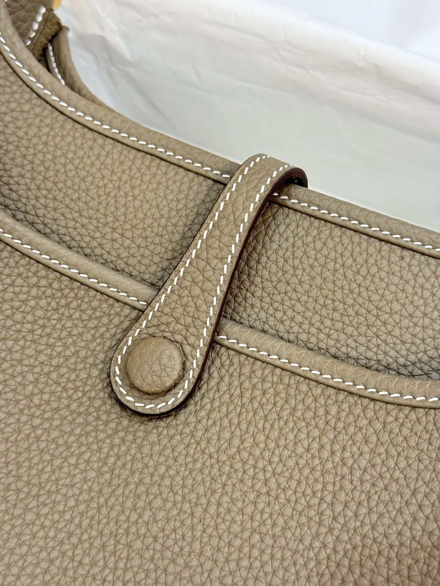 HERMES Crossbody Bags Canvas Leather (Beige-Gold) 23CM A050202608091410 - Image 5