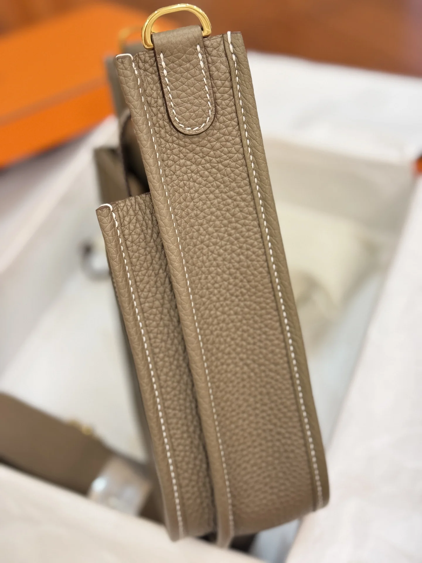 HERMES Crossbody Bags Canvas Leather (Beige-Gold) 23CM A050202608091410 - Image 7