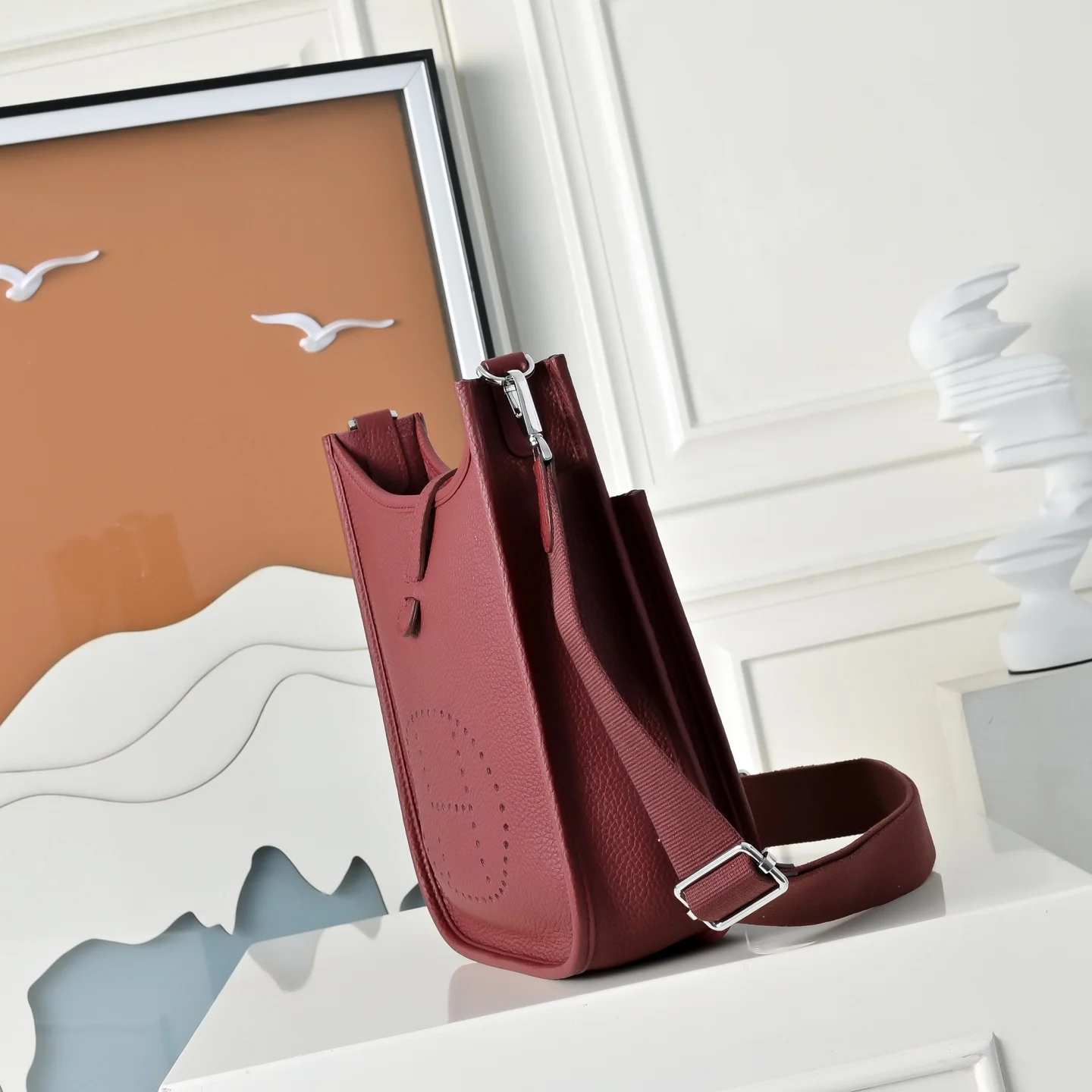 HERMES Crossbody Bags TC Calfskin Leather (Burgundy) 23CM H50202608090966 - Image 2