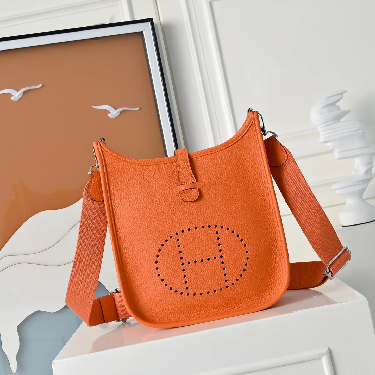 HERMES Crossbody Bags TC Calfskin Leather (Orange) 23CM H50202608090967