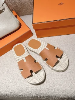 HERMES Espadrilles Suede Goatskin EU39-46 B60202608031742