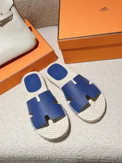 HERMES Espadrilles Suede Goatskin EU39-46 B60202608031744