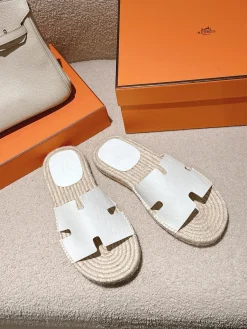 HERMES Espadrilles Suede Goatskin EU39-46 B60202608031745