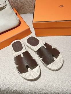 HERMES Espadrilles Suede Goatskin EU39-46 B60202608031746
