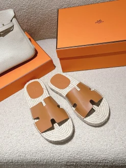 HERMES Espadrilles Suede Goatskin EU39-46 B60202608031750