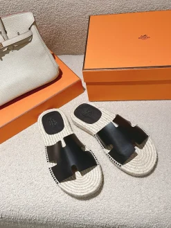HERMES Espadrilles Suede Goatskin EU39-46 B60202608031751