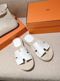 HERMES Espadrilles Suede Goatskin EU39-46 B60202608031752