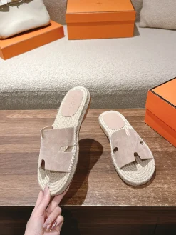 Alternative view of HERMES Espadrilles Suede Goatskin EU39-46 B60202608031757