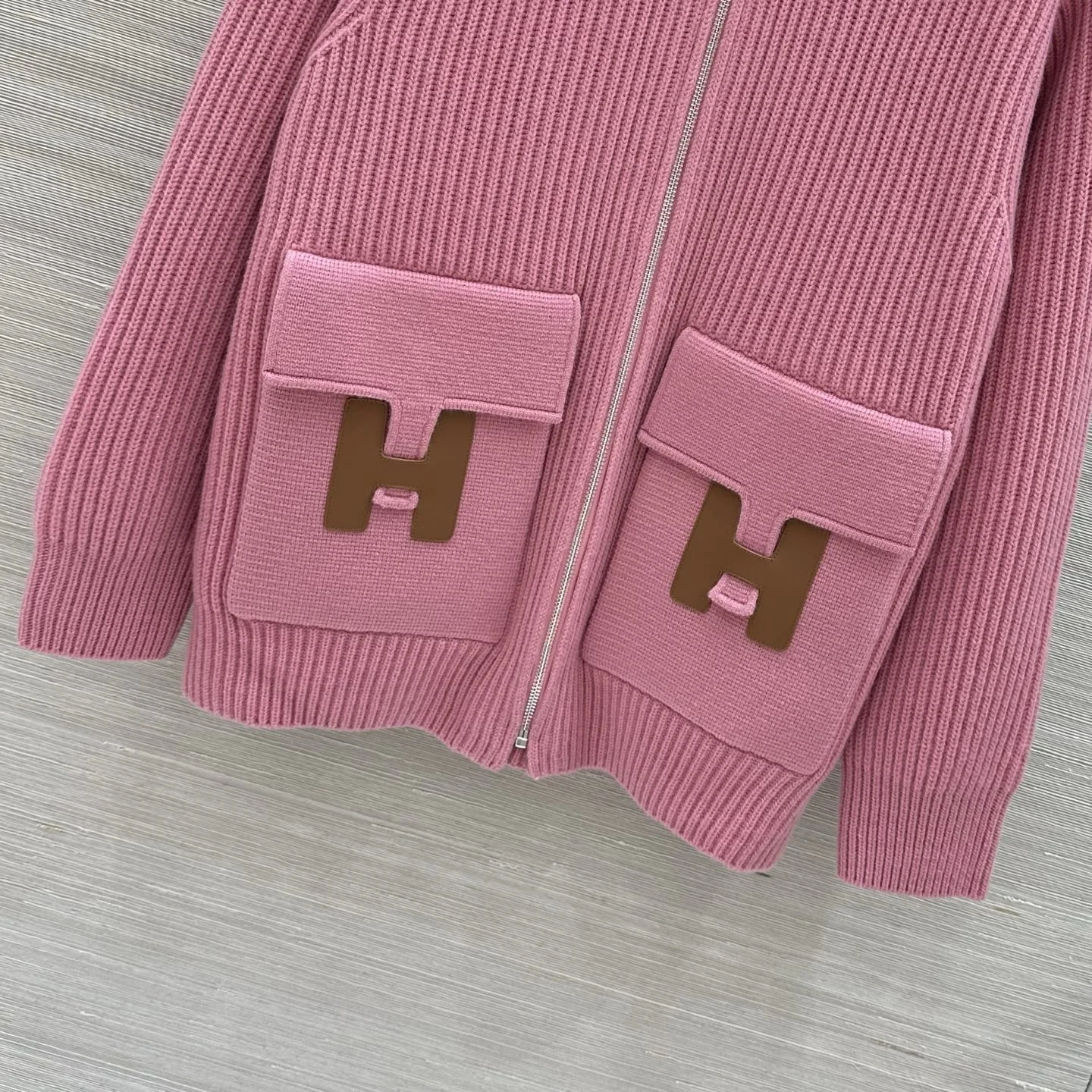 HERMES Jackets Knit Leather S-L E15202608040055 - Image 4
