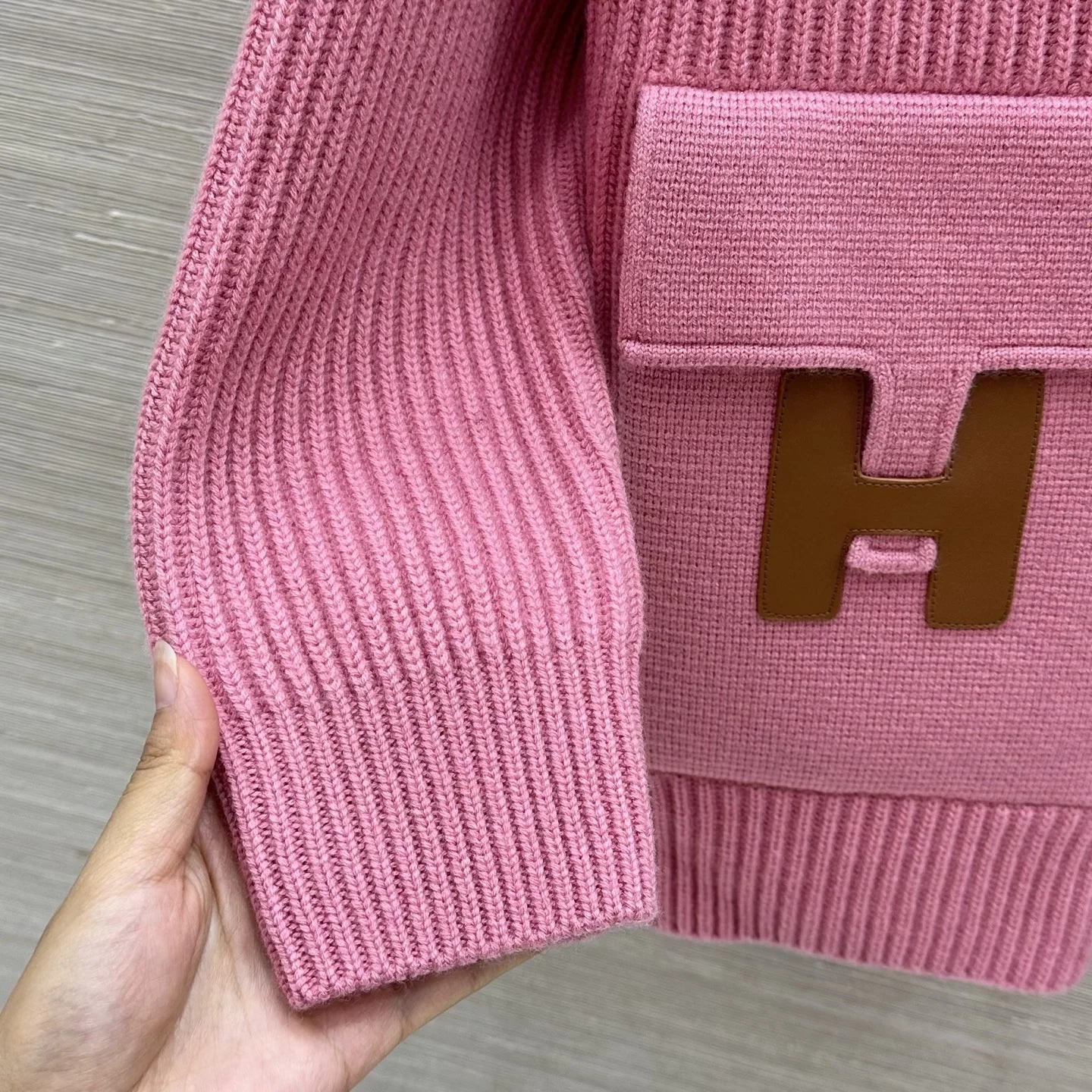 HERMES Jackets Knit Leather S-L E15202608040055 - Image 5