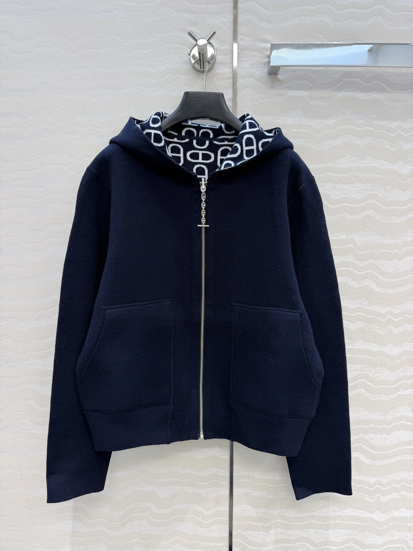 HERMES Jackets Wool Jacquard 36-40 C40202608040002