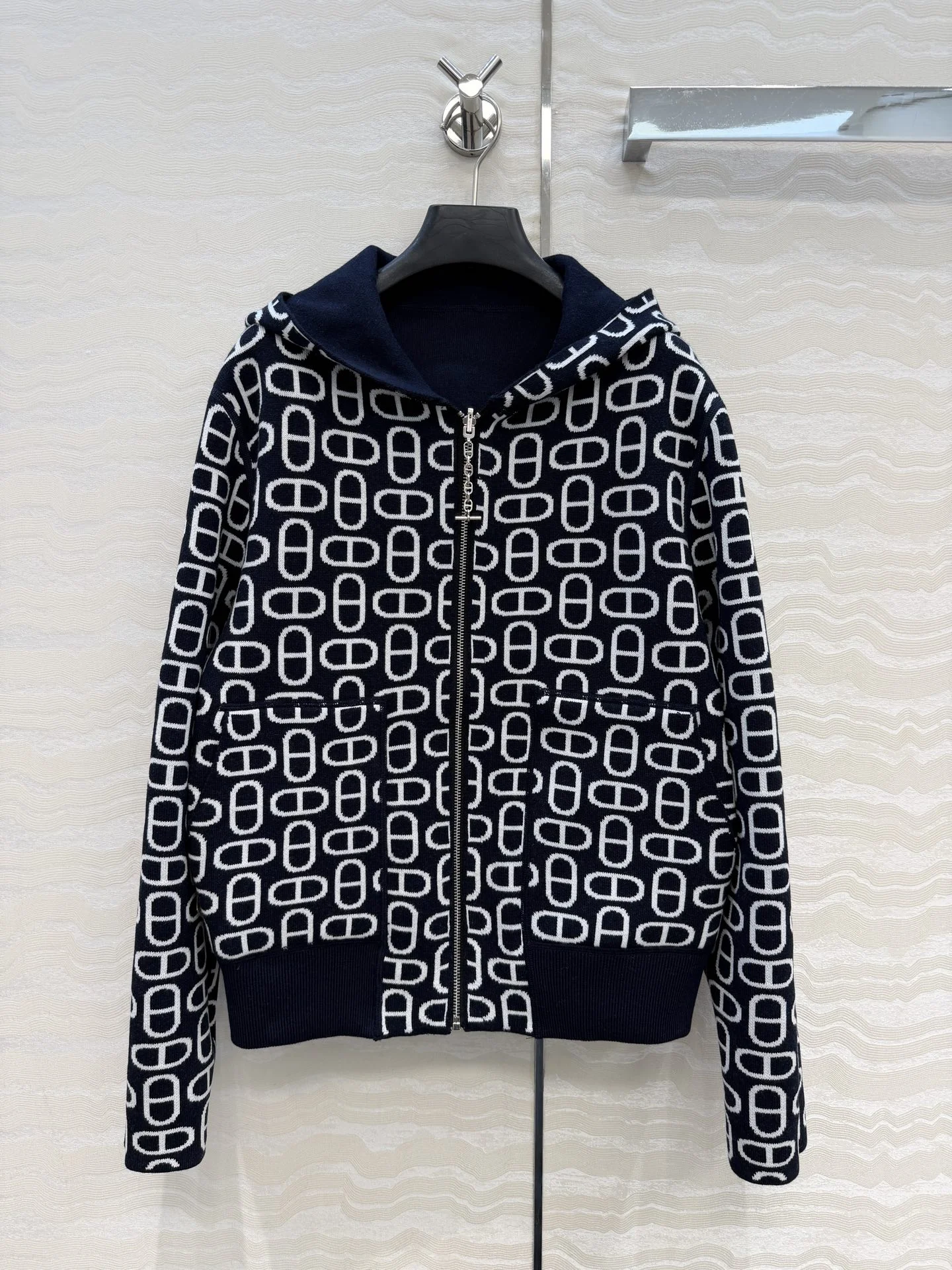 HERMES Jackets Wool Jacquard 36-40 C40202608040002 - Image 2