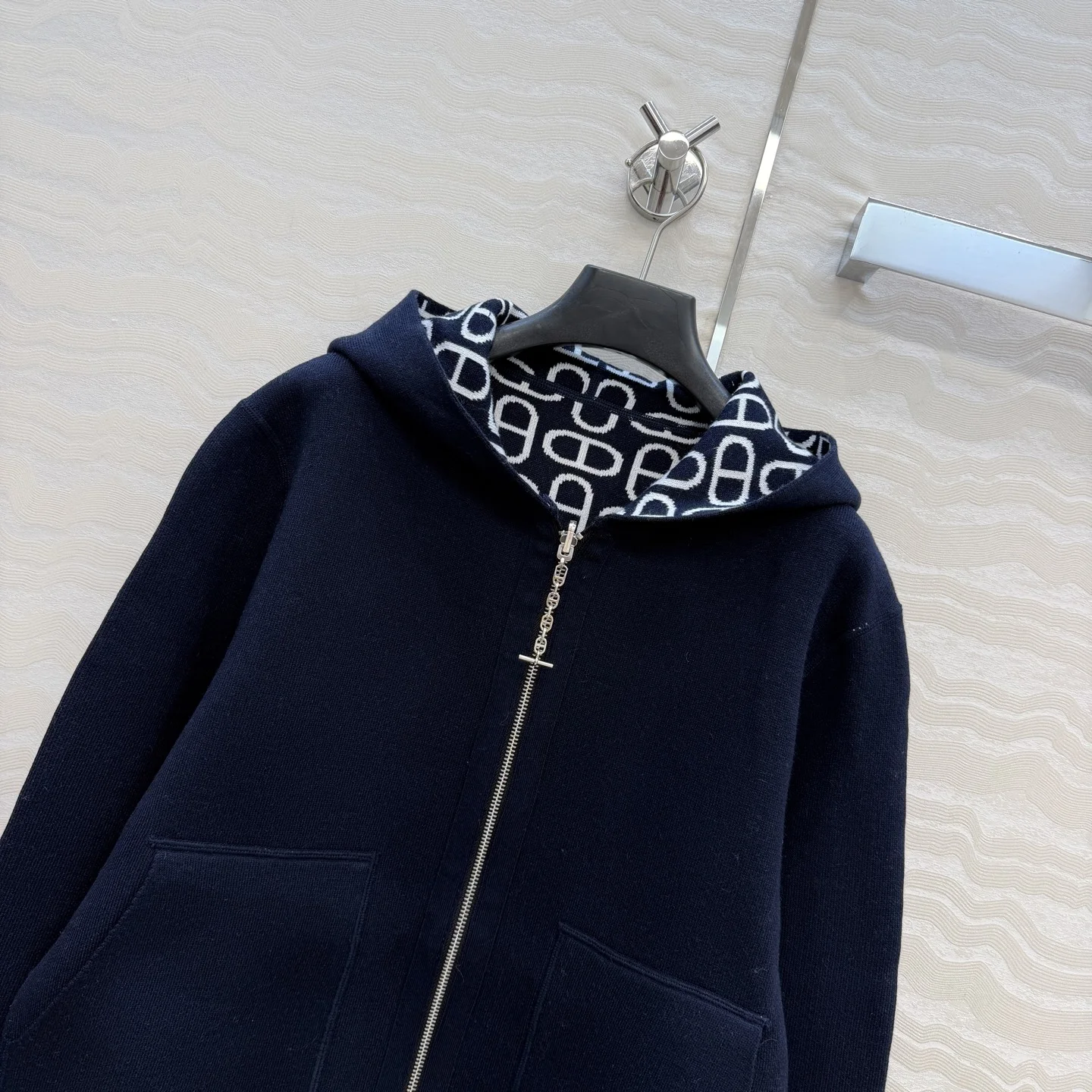 HERMES Jackets Wool Jacquard 36-40 C40202608040002 - Image 3