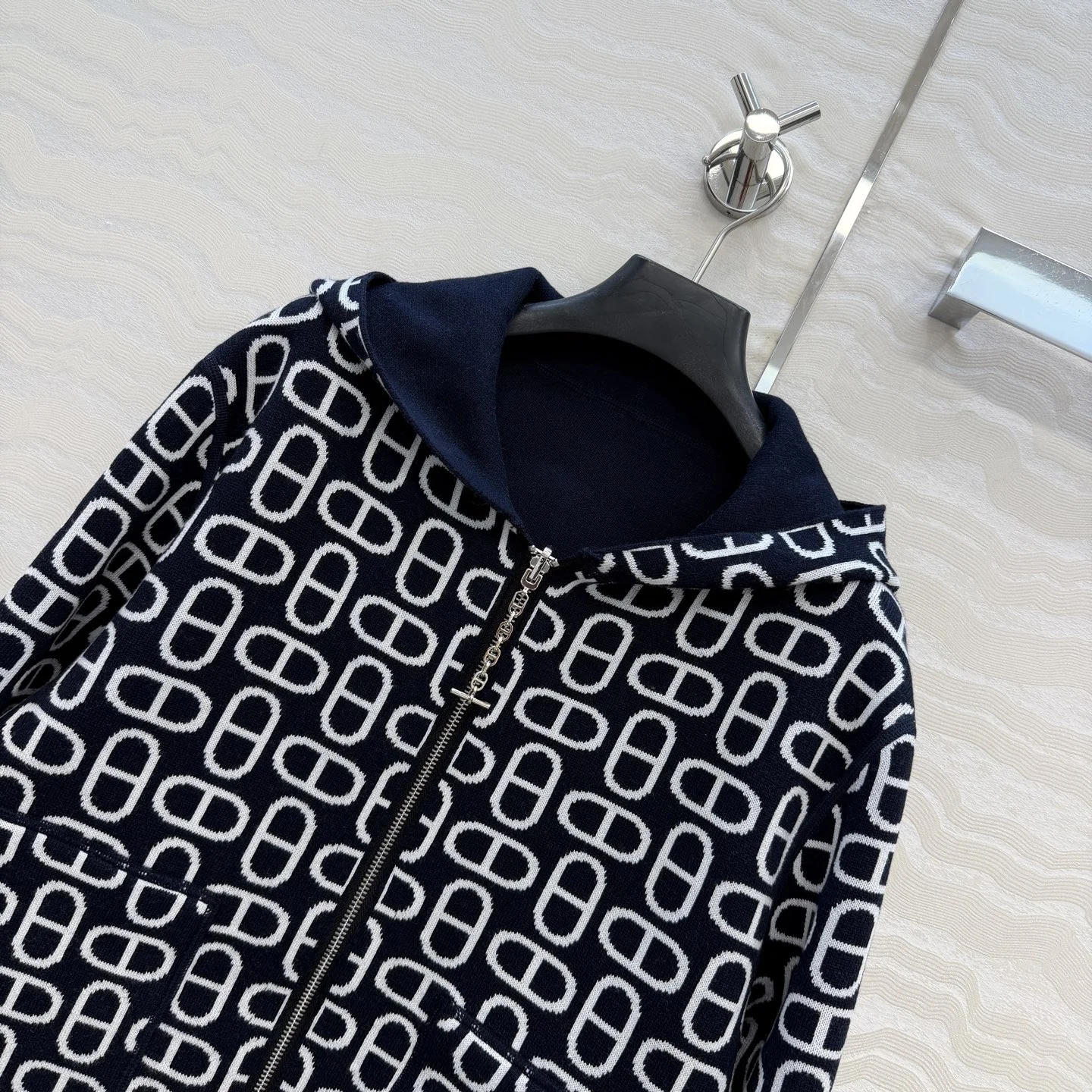 HERMES Jackets Wool Jacquard 36-40 C40202608040002 - Image 4