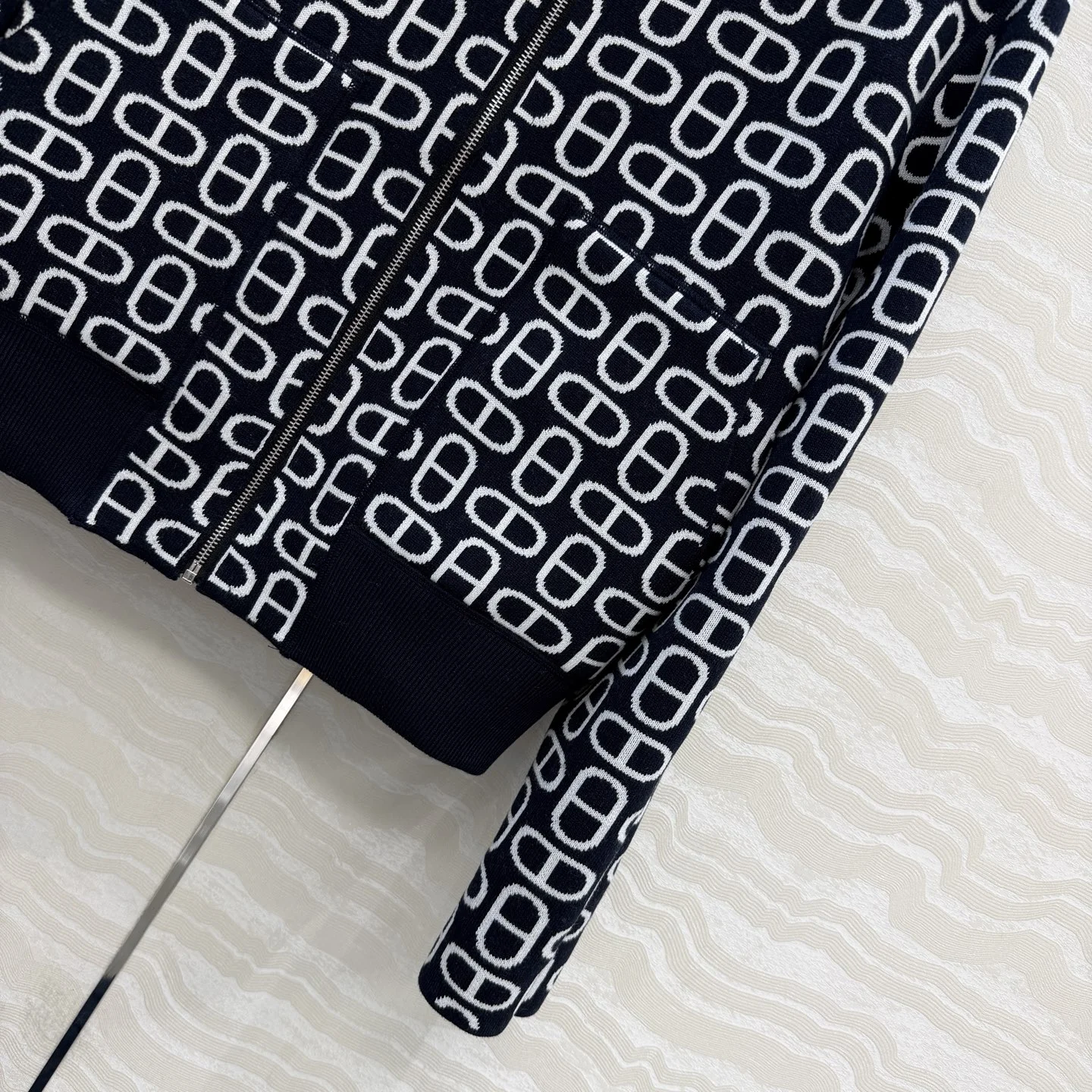 HERMES Jackets Wool Jacquard 36-40 C40202608040002 - Image 6