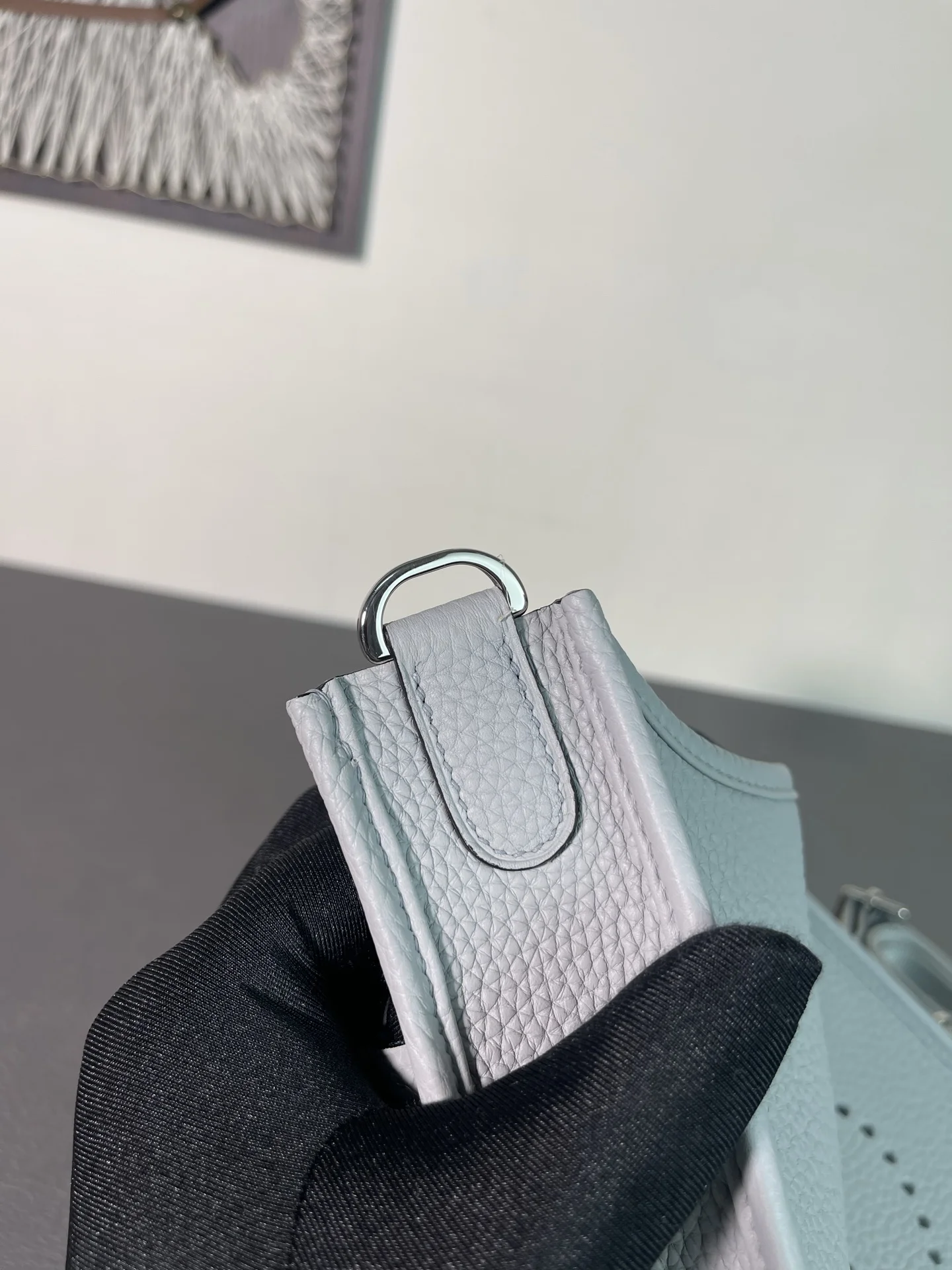 HERMES Messenger Bags Clemence Leather (Grey) 23CM H50202608091316 - Image 4
