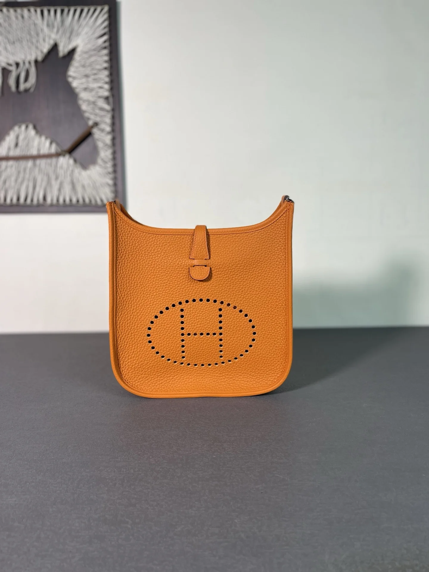 HERMES Messenger Bags TC Leather (Orange) 23CM H50202608091317