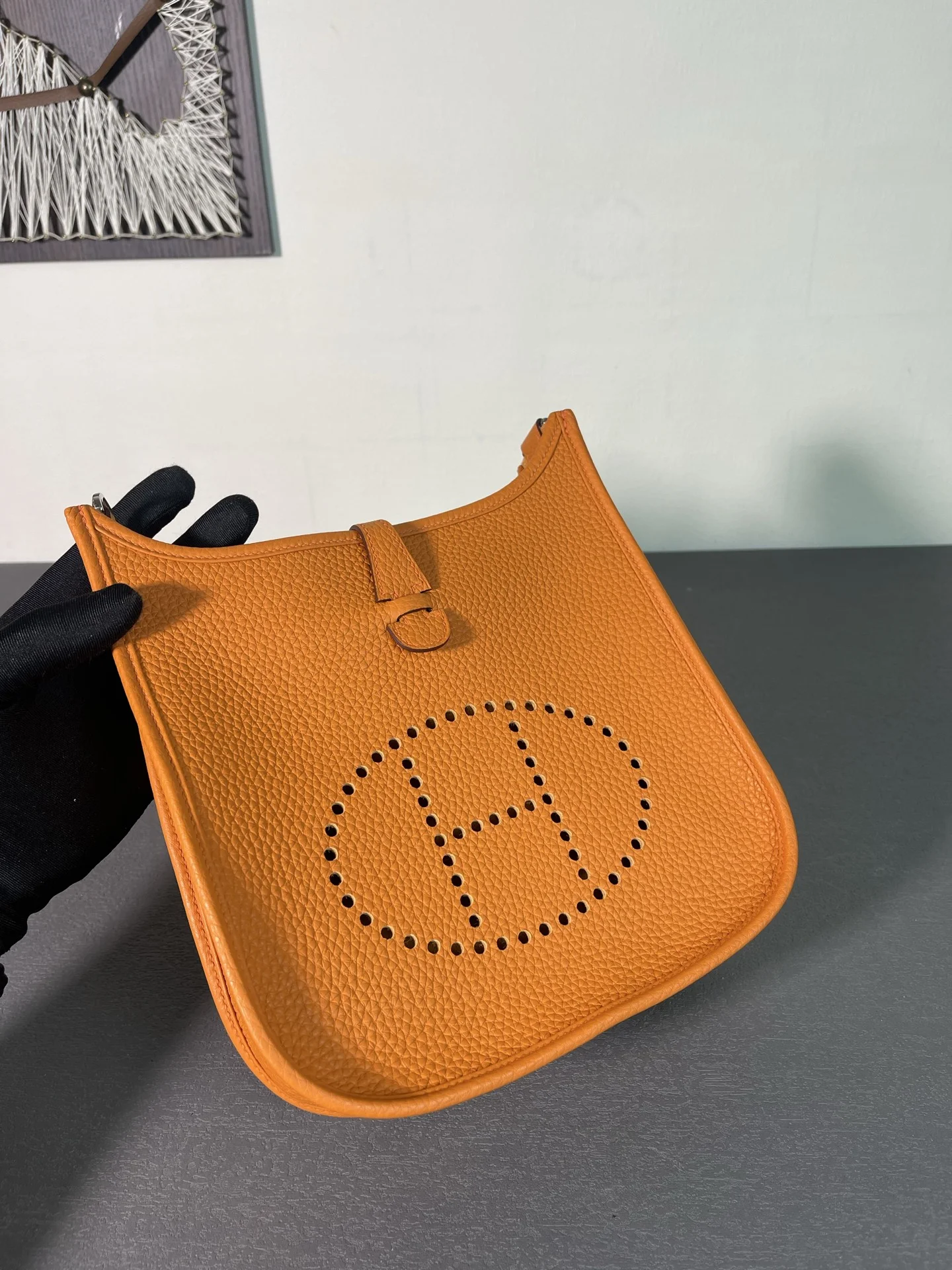 HERMES Messenger Bags TC Leather (Orange) 23CM H50202608091317 - Image 4