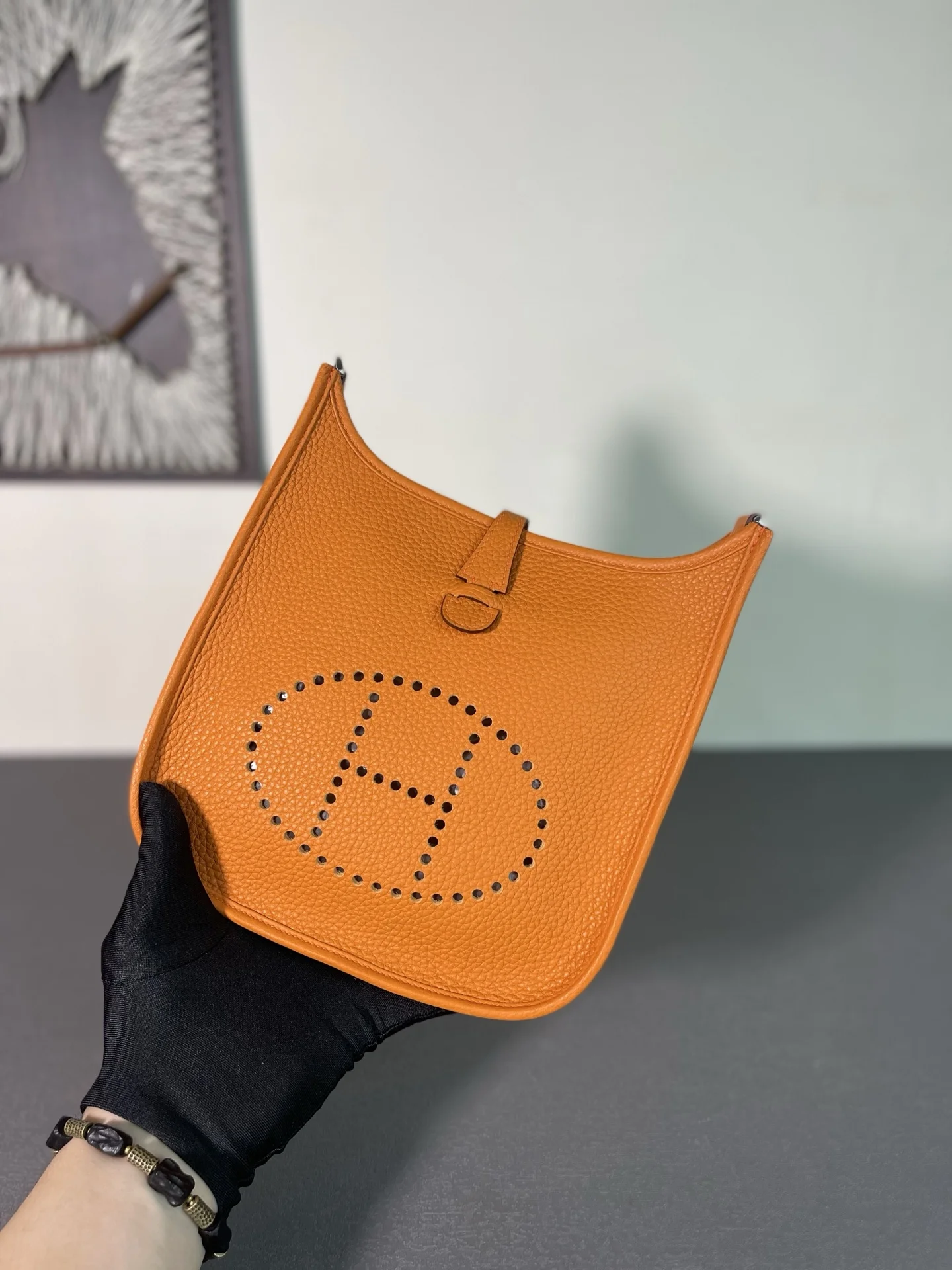 HERMES Messenger Bags TC Leather (Orange) 23CM H50202608091317 - Image 9